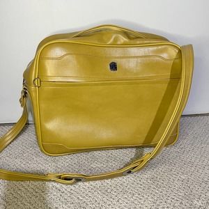 Vintage US Luggage Shoulder Bag Mustard Yellow